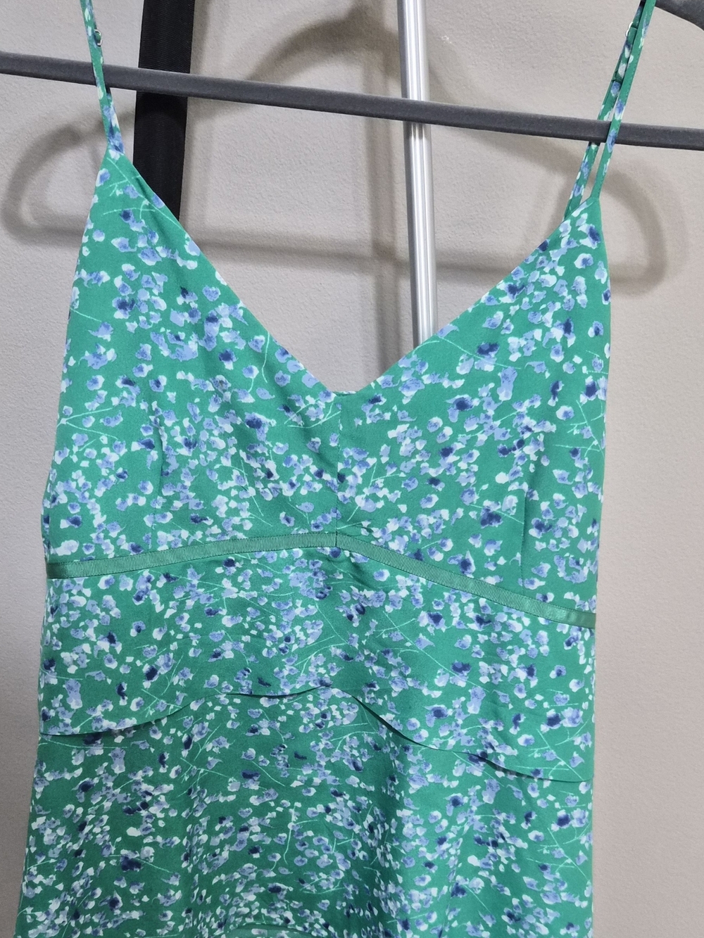 Green Floral Print Women's Top